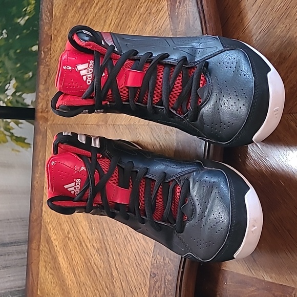 Adidas Next Level Speed Basketball Mens 9 black and red athletic high top shoes - Picture 2 of 9